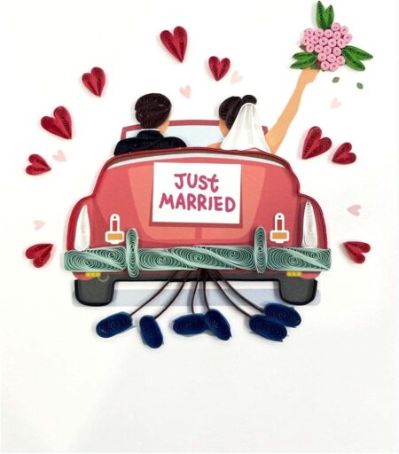 Origamo – Biglietto Just Married – Quilling
