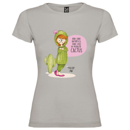 T-SHIRT PENSIERI COLORATI – NON SONO ANTIPATICA, SONO SOLO IN MODALITÀ CACTUS