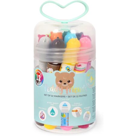 Set di 12 Pennarelli Teddy Friends – Teddy Bear