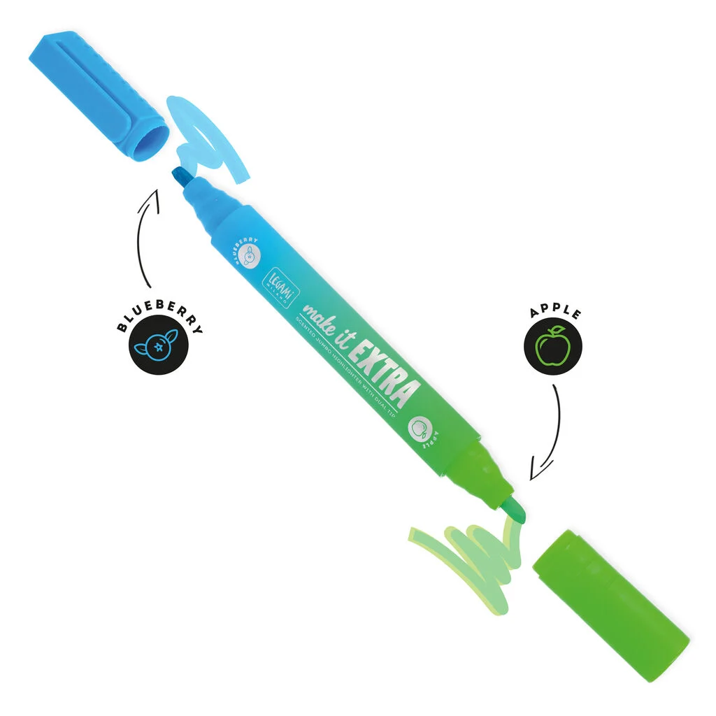 Evidenziatore Gigante Profumato con Doppia Punta - Make It Extra - immagine 4